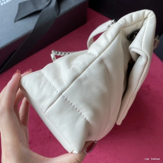 Repzbay REP YSL LAMBSKIN QUILTED PUFFER SMALL BAG IN 0724